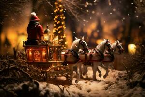 AI generated Christmas Sleigh Rides - Generative AI photo