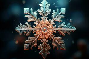 AI generated Snowflakes - Generative AI photo