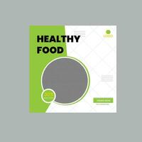 Healthy Food Social Media Post vector