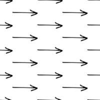 Seamless pattern with doodle arrows vector