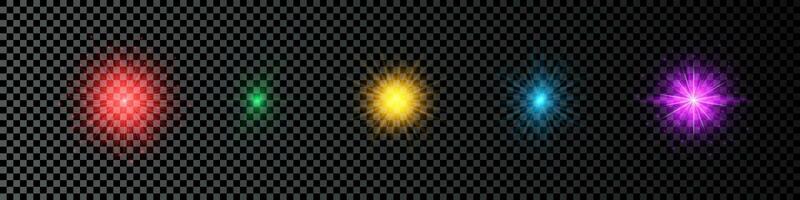Light effect of lens flare vector