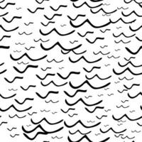 Seamless pattern with sketch squiggle vector