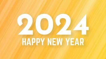 2024 Happy New Year on colorful background vector