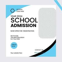 SCHOOL ADMISSION POST vector