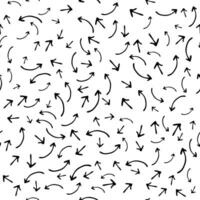 Seamless pattern with doodle arrows vector