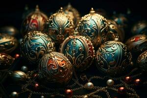 AI generated Ornaments and Baubles - Generative AI photo