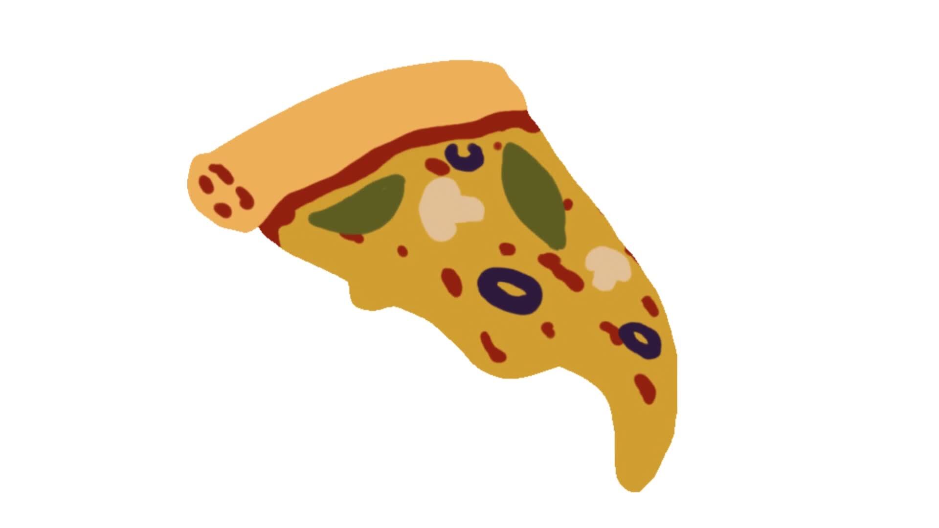 2d animado Pizza 36197584 Vídeo de stock en Vecteezy