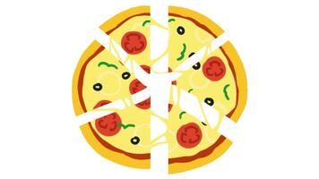 2d animated pizza video