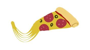 2d animated pizza video