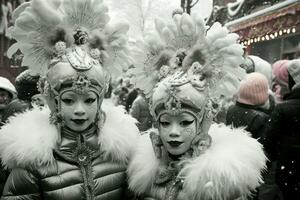 AI generated Winter Carnivals - Generative AI photo