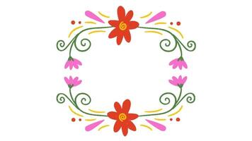 2d flower decoration video