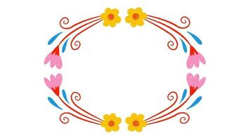 2d flower decoration video