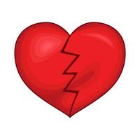 broken heart illustration vector