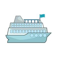 cruise ship illustration vector