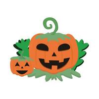 pumpkin halloween illustration vector