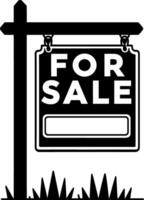 Real Estate For Sale Yard Sign vector