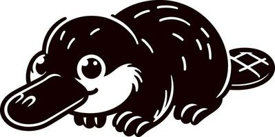 Duck Billed Platypus vector