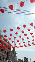 Chinese red lanterns symbolizing wealth and happiness. Lunar New Year video