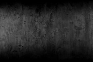 Old wall texture cement dark black gray  background abstract grey color design are light with white gradient background. photo