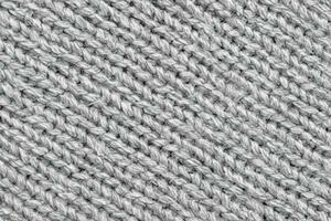 Gray knitted cloth wool texture surface background photo