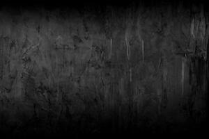 Old wall texture cement dark black gray  background abstract grey color design are light with white gradient background. photo