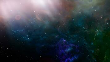 Space background. Colorful nebula with stars. Digital painting photo