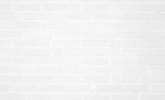 Modern white vintage brick wall texture for background retro white  Washed Old Brick Wall Surface Grungy Shabby Background weathered texture stained old stucco light gray and paint white brick wall. photo