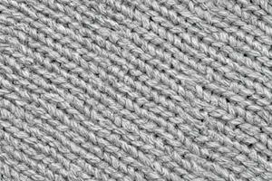 fondo de superficie de textura de lana de tela tejida gris foto