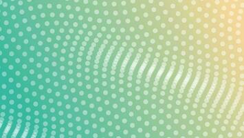 abstract background with green dot wavy pattern vector