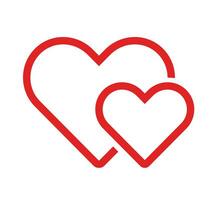 couple heart symbol icon vector illustration