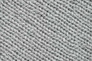 Gray knitted cloth wool texture surface background photo