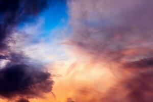 Violet sky cloud beautiful nature texture abstract background photo