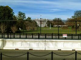 Washington DC, USA - 12.16.2023 White House in Washington DC with beautiful blue sky. photo