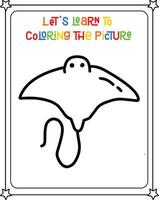 vector drawing image stingray