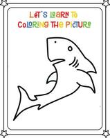 vector dibujo imagen tiburón