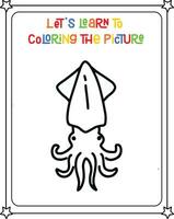 vector drawing image octopus