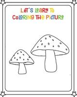 vector drawing image mushroom