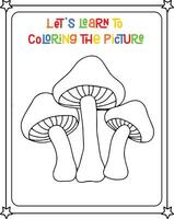 vector drawing image mushroom