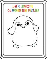 vector drawing image cute penguin