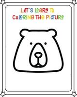vector drawing image bear