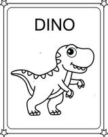 vector drawing image cute Dinosaurus