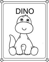 vector drawing image  baby Dinosaurus