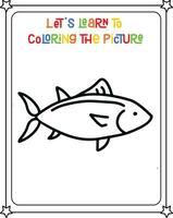 vector drawing image fish