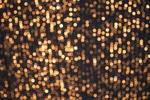 defocused shiny garland lights outdoors photo