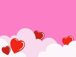 Valentine Heart Background for Decoration vector