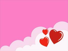 Valentine Heart Background for Decoration vector