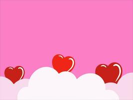 Valentine Day Heart Background Illustration vector