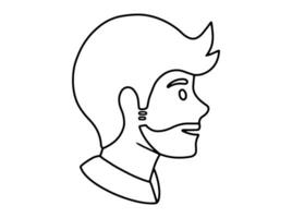 hombre personaje icono avatar ilustración vector