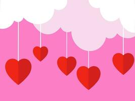 corazón y amor antecedentes para san valentin vector