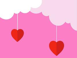 Valentine Day love background Illustration vector